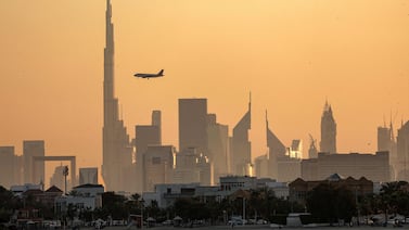 The Dubai skyline. The UAE has made significant progress in combating money laundering, the financing of terrorism and weapons proliferation. AFP