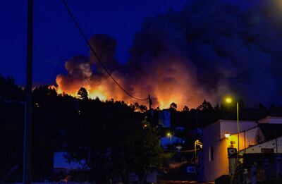 Four thousand people needed to be evacuated after a forest fire on La Palma in the Canary Islands. EPA