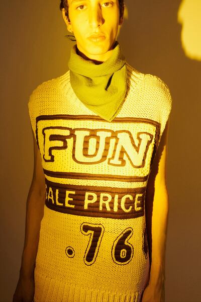 The 'Fun' top by Jil Sander for spring / summer 2022. Courtesy Jil Sander