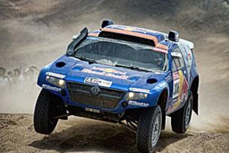 Qatar?s Nasser Saleh al Attiyah is joint leader in the Middle East Rally Championship standings.