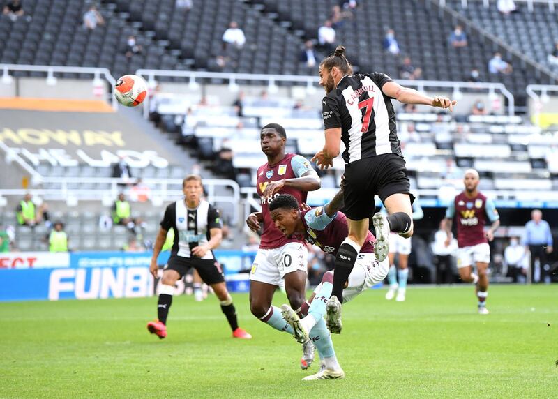 Andy Carroll (sub Joelinton 64) 7: Big striker's cross set up Gayle's goal and was a real handful for Villa from the moment he came on. Getty