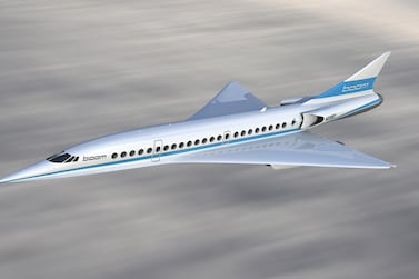 An artist's impression shows Boom's 55-seat supersonic aircraft. Courtesy Boom Supersonic