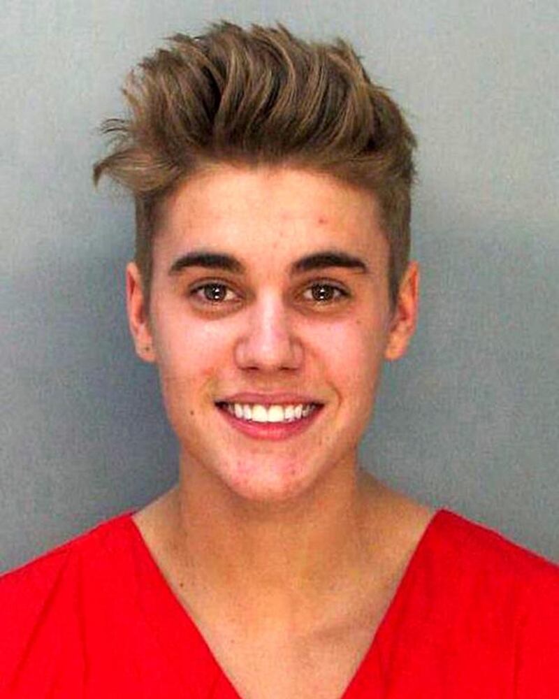 Justin Bieber has been charged with driving under the influence in Miami Beach, Florida. AFP / Miami-Dade Police Department