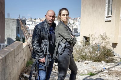 From Season 3: the characters Doron (Lior Raz) and Hila (Marina Maximilian Blumin) 