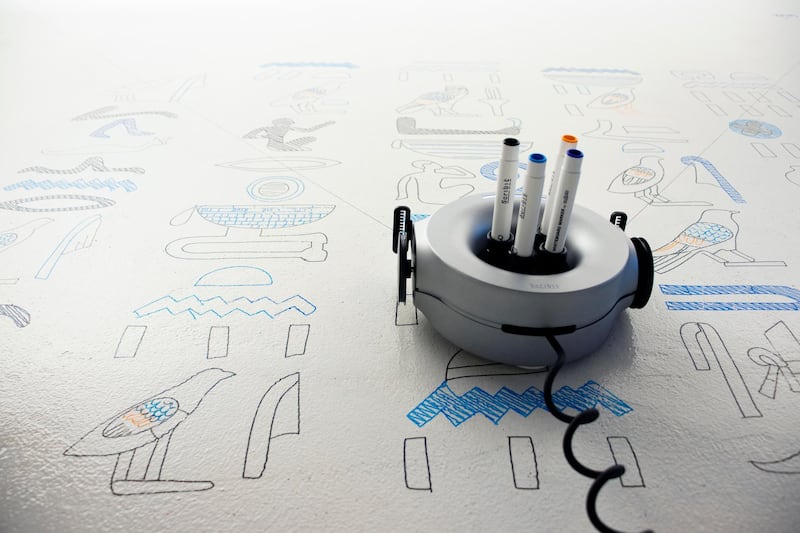 Scribit is essentially a high-tech printer for your walls. Courtesy Scribit