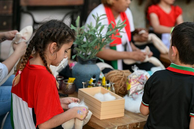A doll-making workshop as part of National Day celebrations at the library
