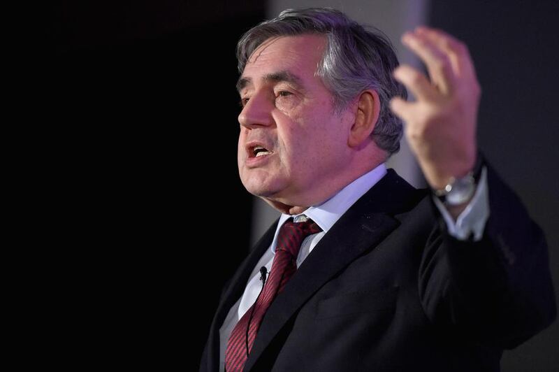 Gordon Brown addresses the 17th State of the City Economy Conference last week in Glasgow, Scotland. During his address, Mr Brown set out a social and economic programme for a stronger Scottish Parliament that he said would do more to unite people of Scotland than the SNPs focus on constitutional change. Jeff J Mitchell / Getty Images