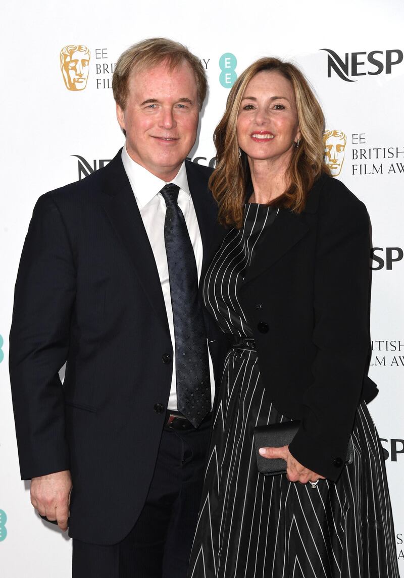 Brad Bird and Elizabeth Canney at the Bafta Nespresso Nominees' Party at Kensington Palace, London on February 9. Getty Images