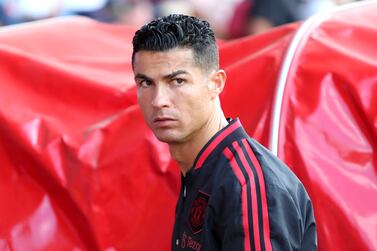 File photo dated 27-08-2022 of Manchester United's Cristiano Ronaldo. Manchester United have initiated appropriate steps following Cristiano Ronaldos explosive interview with Piers Morgan which has left his future at the club in doubt. Issue date: Friday November 18, 2022.