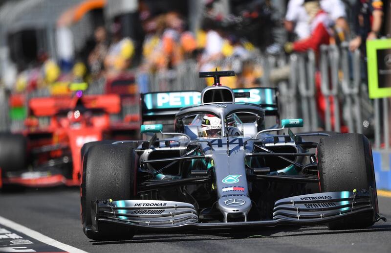 epa07438240 Lewis Hamilton of Britain drives his Mercedes-AMG into the garage during the first practice session during the Formula 1 2019 Australian Grand Prix at the Albert Park Grand Prix Circuit in Melbourne, Australia, 15 March 2019. The 2019 Formula One Grand Prix of Australia will take place on 17 March 2019.  EPA/JULIAN SMITH AUSTRALIA AND NEW ZEALAND OUT