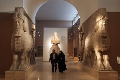 The Iraq Museum in Baghdad is home to lamassu statues. AFP