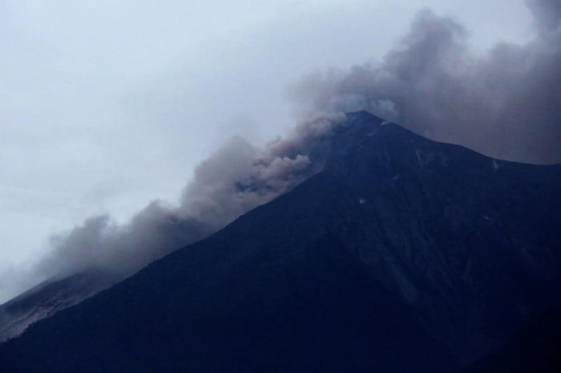 Fuego volcano is seen after a violent eruption, in San Juan Alotenango, Guatemala. Luis Echeverria / Reuters