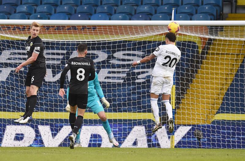 Rodrigo - 6: Caused all sorts of problems working between the Burnley lines and the Clarets struggled to cope in first half. Hit weak finish straight at Pope after finding room and also missed glorious chance to make it 2-0 when he headed over after starting but not finishing the move. Hooked before hour mark as Burnley began to dominate. Reuters