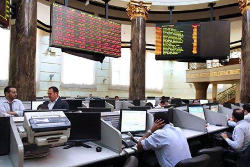 The EGX 30 index fell by 1 per cent to 5,318.85 points. Mohamed Messara / EPA