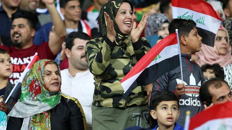 Iraqi supporters may yet be cheering on their football team when the Asian Games get under way in Indonesia. AFP