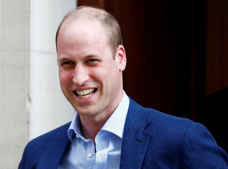 FILE PHOTO: Britain's Prince William leaves the Lindo Wing of St Mary's Hospital after his wife Catherine, the Duchess of Cambridge, gave birth to a son, in London, April 23, 2018. REUTERS/Hannah McKay/File Photo