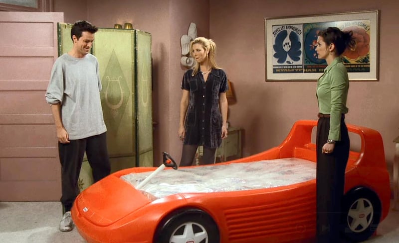 'The One with the Race Car Bed' (s3, e7): Phoebe doesn't pay attention when Monica's new bed is delivered to the apartment, and thus, the chef ends up with a piece of furniture more apt for a five-year-old. Ross also struggles to bond with Rachel's father, while Joey sabotages an acting student going for the same role as him. A classic episode in which each no individual storyline is a weak link. Courtesy Netflix