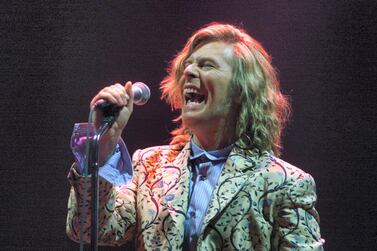 David Bowie headlines Glastonbury Festival on June 25, 2000. Reuters 