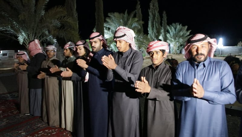 The Al Faqeer tribe is very welcoming to guests. They sing a greeting song on arrival. Suhail Rather / The National