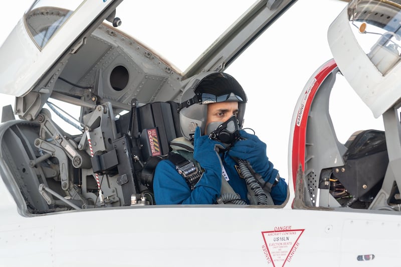 Emirati astronaut Sultan Al Neyadi has completed Nasa's intense T-38 Talon supersonic jet training. All photos courtesy of Mr Al Neyadi Twitter