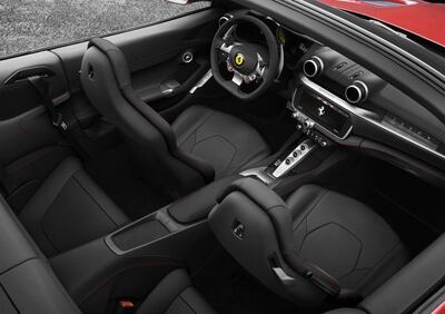 The Portofino features a 10.2-inch touchscreen, a new air-conditioning system and a new steering wheel. Courtesy Ferrari