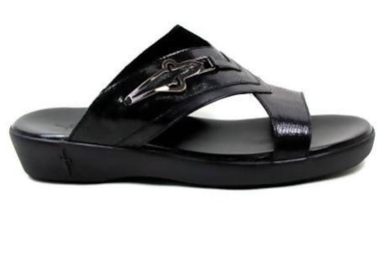 Emirati sandals for men. Courtesy Cesare Paciotti