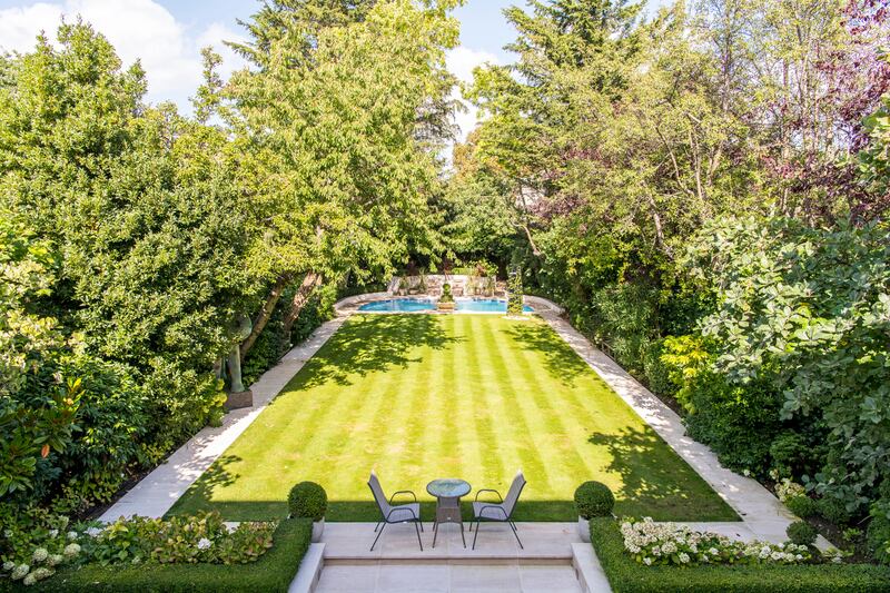 A view of the spacious garden.