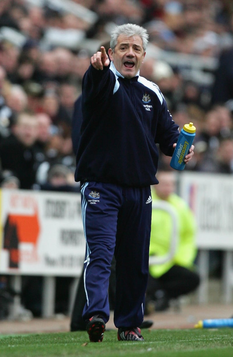 NEWCASTLE, UNITED KINGDOM - FEBRUARY 03:  Newcastle United Manager Kevin Keegan gestures during the Barclays Premier League match between Newcastle United and Middlesbrough at St James' Park on February 3, 2008 in Newcastle, England.  (Photo by Matthew Lewis/Getty Images)