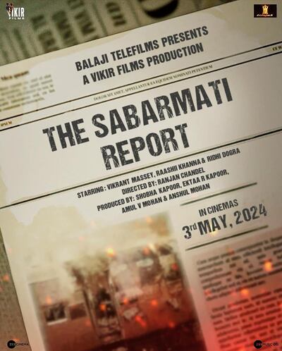The film ``Sabarmati Report'' depicts an incident that sparked deadly sectarian protests in the home state of Gujarat when Prime Minister Narendra Modi was the leader of the local government.Photo: Balaji Motion Pictures
