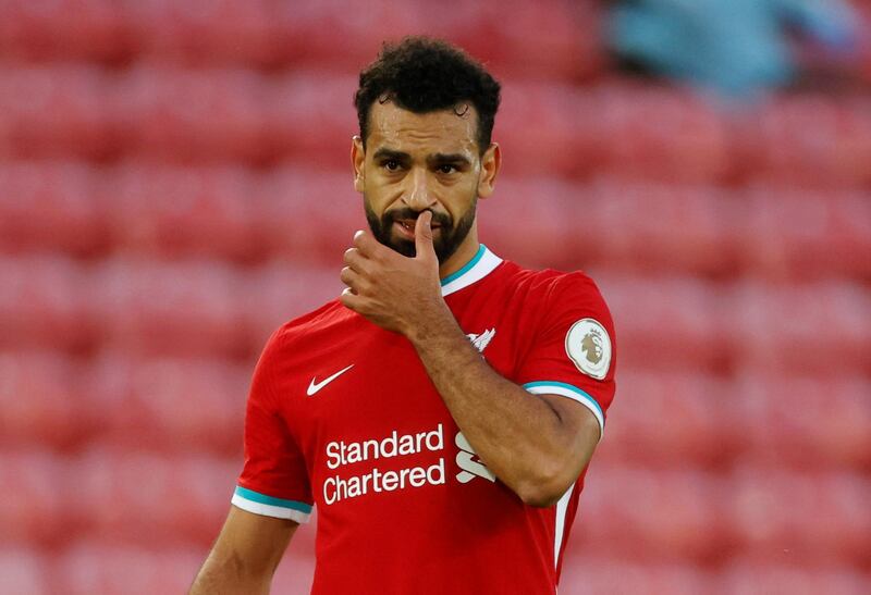 Mohamed Salah at Liverpool in September. Reuters