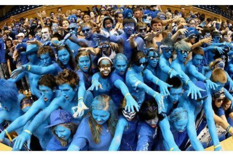 Duke University are known for their strong and colourful support, who are known as the Cameron Crazies.