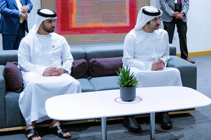 The meeting was attended by Sheikh Maktoum bin Mohammed, Deputy Ruler of Dubai, Deputy Prime Minister and Minister of Finance, and Sheikh Mansoor bin Mohammed.