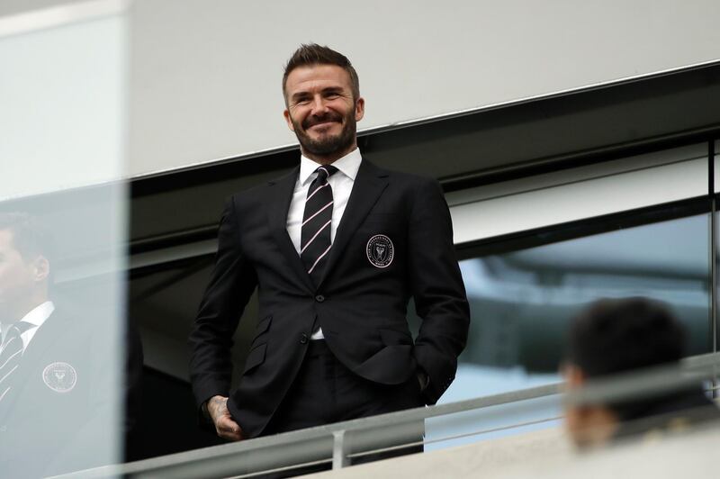 MLS club Inter Miami's co-owner David Beckham. AP