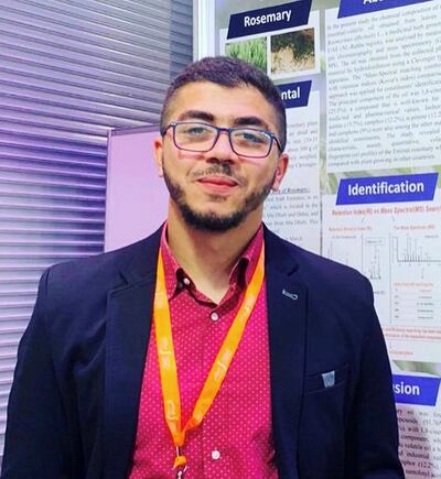 Abdallah Faissal, Palestinian fourth-year-student at Al Ain University. Courtesy: Abdallah Faissal
