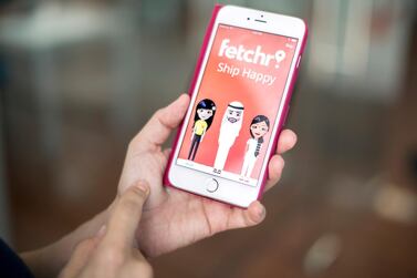 Fetchr allows users to use GPS co-ordinates to arrange for pick-up and drop-off of goods. Reem Mohammed / The National
