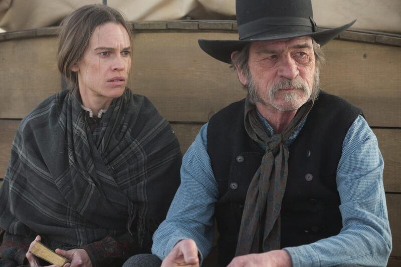 Hilary Swank and Tommy Lee Jones in The Homesman. Roadside Attractions / AP Photo