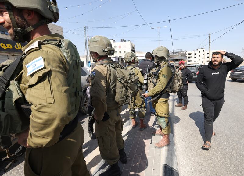 The West Bank town of Hawara saw an unprecedented raid by Israeli settlers after the killing of two Israelis. EPA