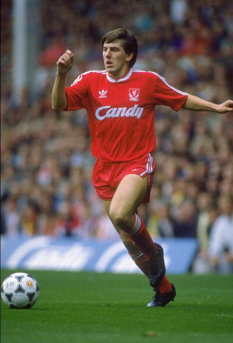 1990:  Peter Beardsley of Liverpool in action during the Division One match against Coventry City played at Anfield in Liverpool, England.  \ Mandatory Credit: Simon  Bruty/Allsport