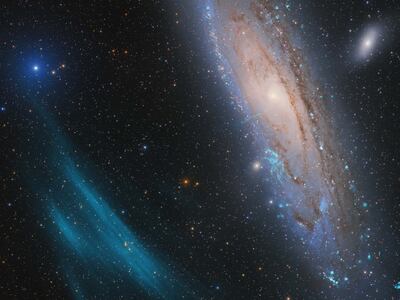 Astronomy Photographer of the Year winner 'Andromeda, Unexpected'. Photo: Marcel Drechsler, Xavier Strottner and Yann Sainty