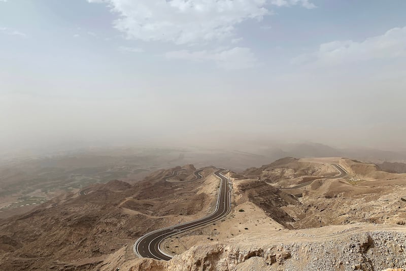 The landscape as seen from Jebel Hafeet in Al Ain. Pawan Singh / The National