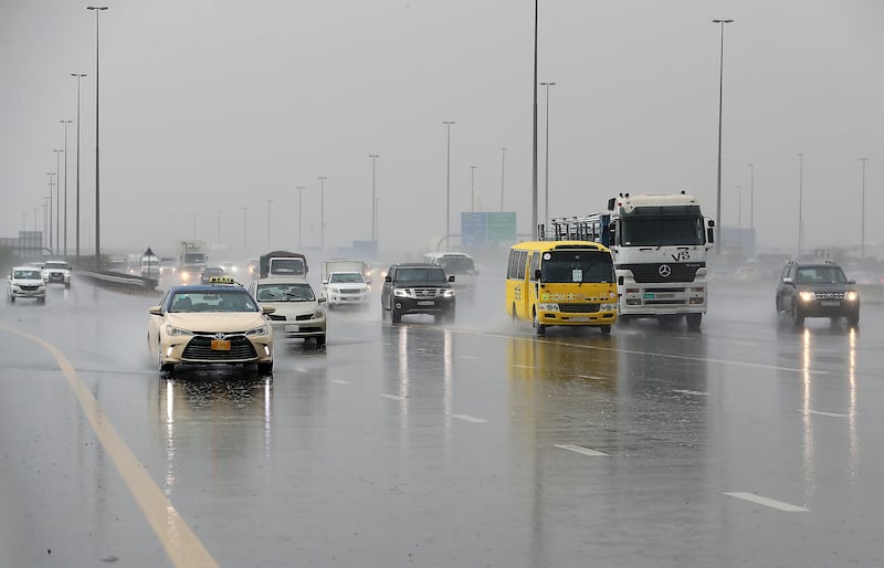 Dubai and Abu Dhabi were hit by intense storms with torrential rain deluging the cities, along with thunder and lightning.