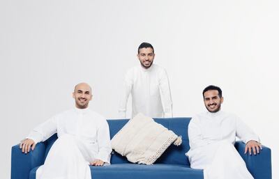 Tamara's founders, from left, Abdulmohsen Albabtain, Turki bin Zarah and Abdulmajeed Alsukhan. 