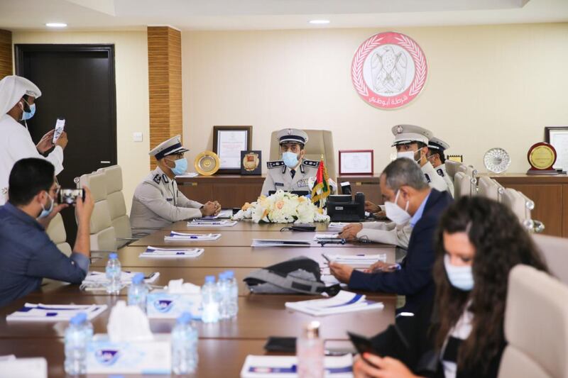 Brig Gen Suhail Al Khaili, head of central operations in Abu Dhabi Police, explains the new traffic fines in the capital. Courtesy: Abu Dhabi Police.