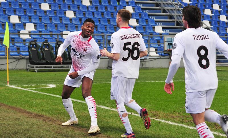 Rafael Leao scored the fastest goal in Serie A history. Reuters