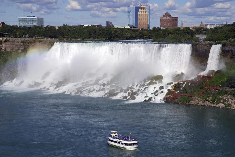 Look out for Michael Simkins flying over Niagara Falls in a wooden barrel. istockphoto.com