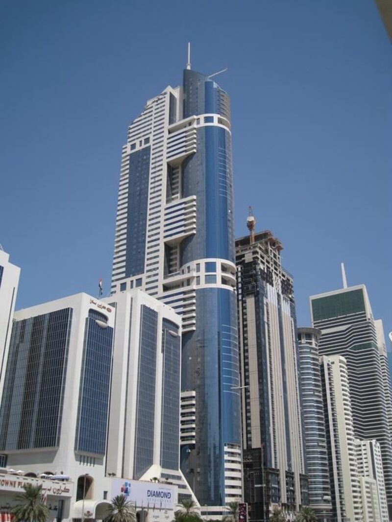 Construction of the 317-metre HHHR Tower, also known as the Blue Tower, started in 2006 and was completed in 2010. Michael Merola