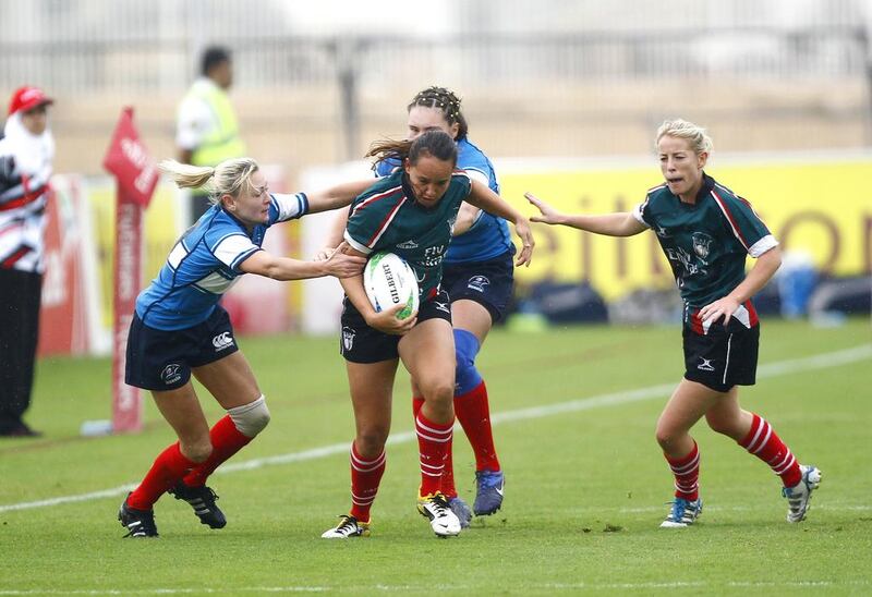 The UAE’s all-expat women’s side are hoping to benefit from a good blend of youth and experience this weekend in Dubai. Jake Badger for The National

