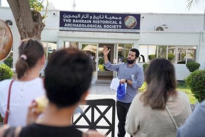 Ali Karimi leads a tour of old Juffair. Courtesy Dilmuni Couple   