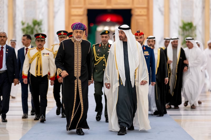 President Sheikh Mohamed and Sultan Haitham