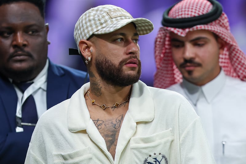 Neymar at the Kingdom Arena in Riyadh. Getty Images